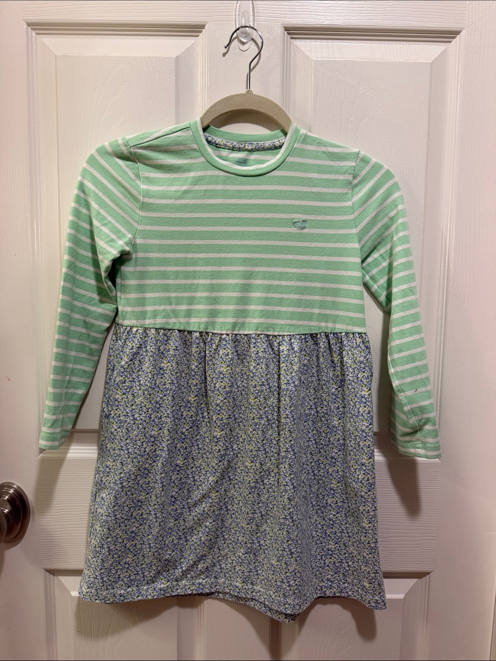 Vineyard Vines Mint Green and White Striped Girls' Top